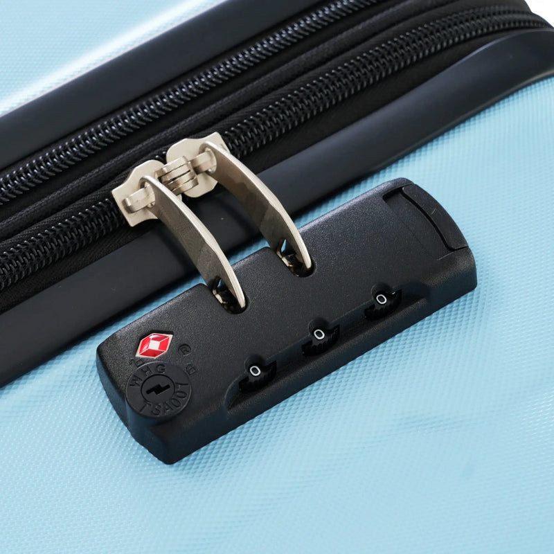 2 Piece Luggage Set With Bags Expanable Spinner Wheels ABS Lightweight Suitcase With Tsa Lock 20" / 24" by HouseOfZazla