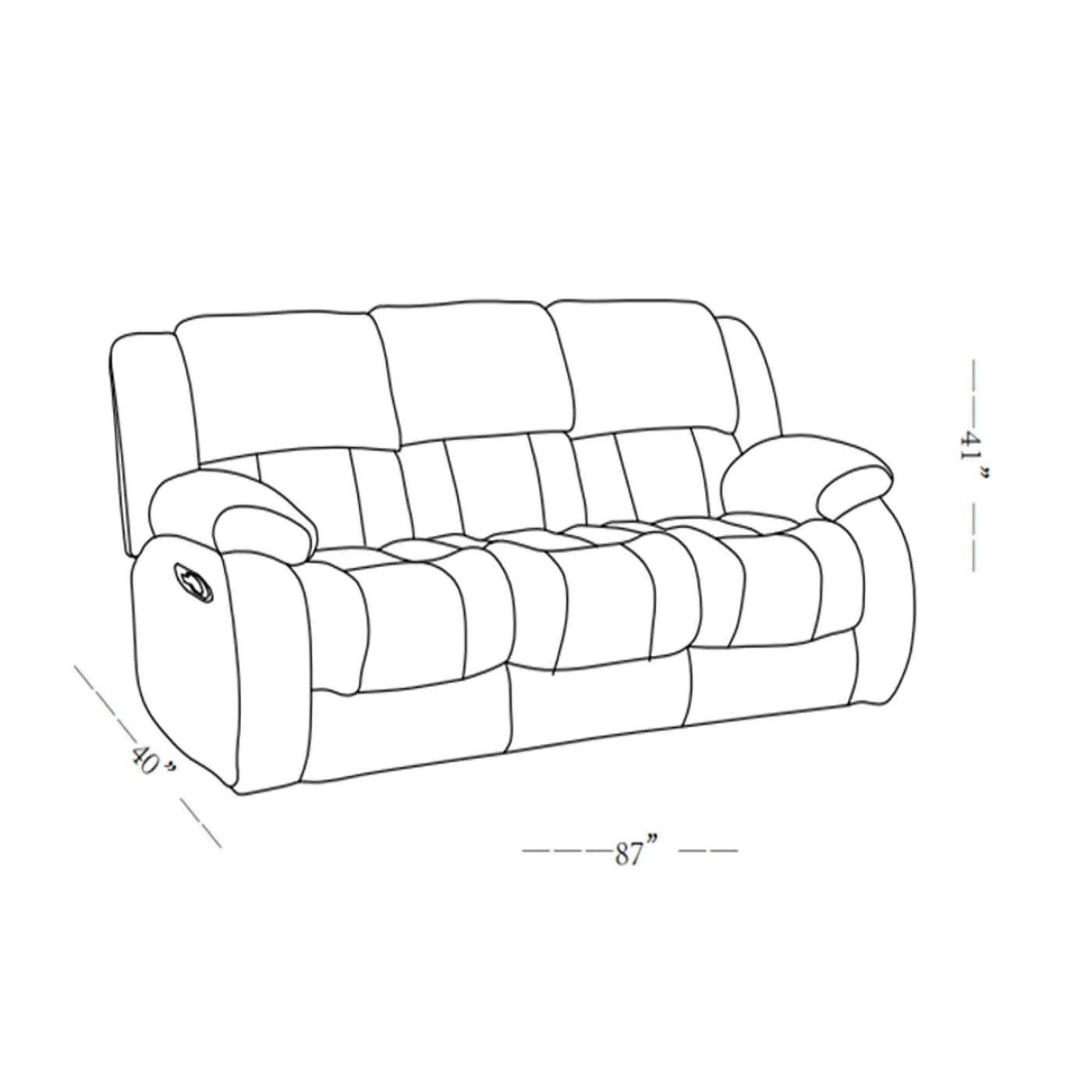 Stonic - Design Reclining Set by HouseOfZazla