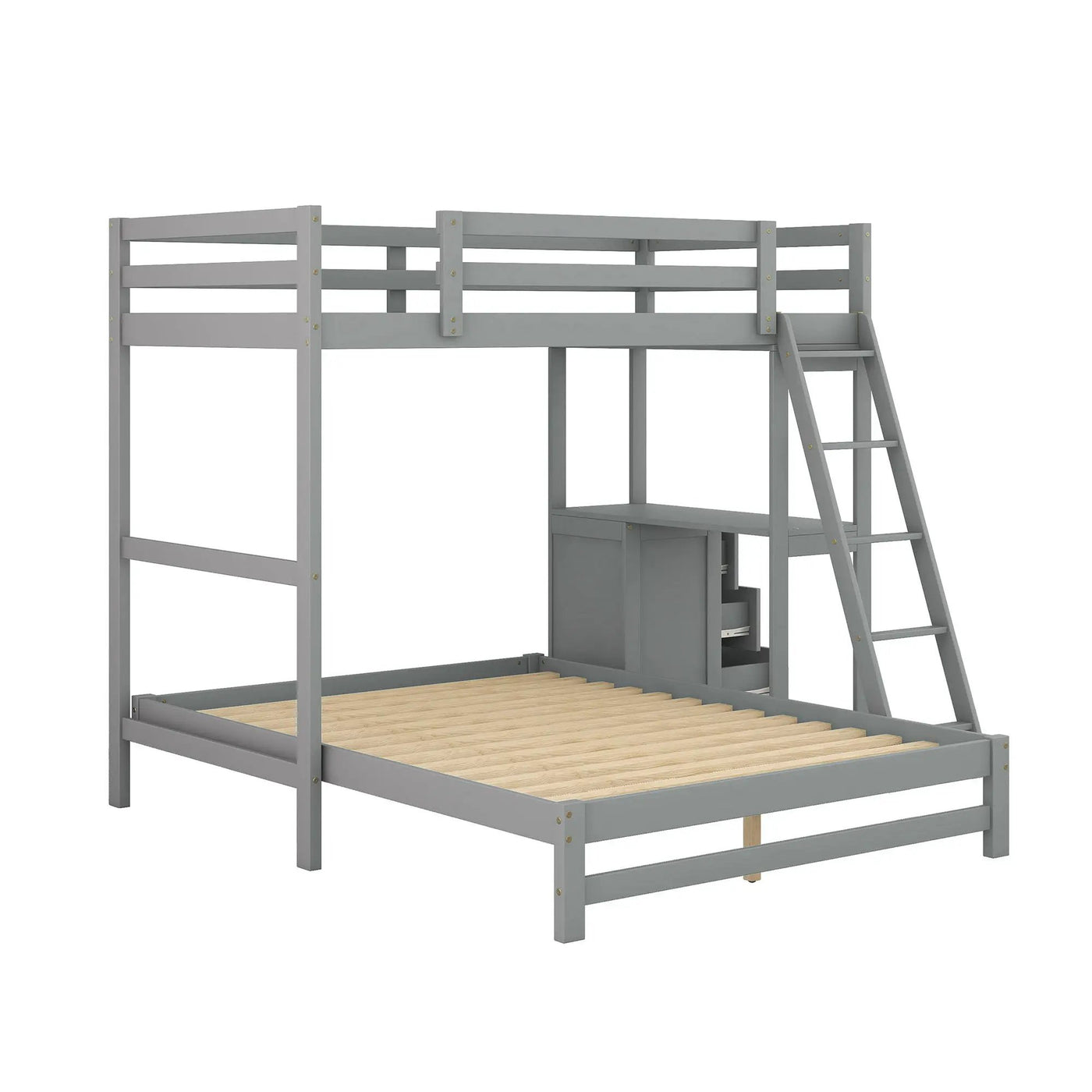 Bunk Bed With Built In Desk And 3 Drawers by HouseOfZazla