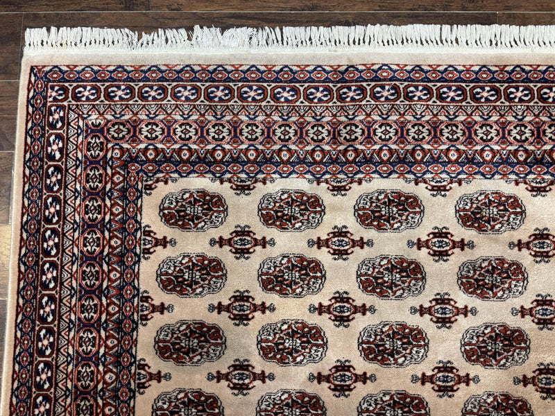Karastan Rug 8.2 x 11.6 Beige Bokhara, Wool Pile, Vintage Discontinued Karastan Area Rug, Belgium Power Loomed Rug by Jewel Rugs
