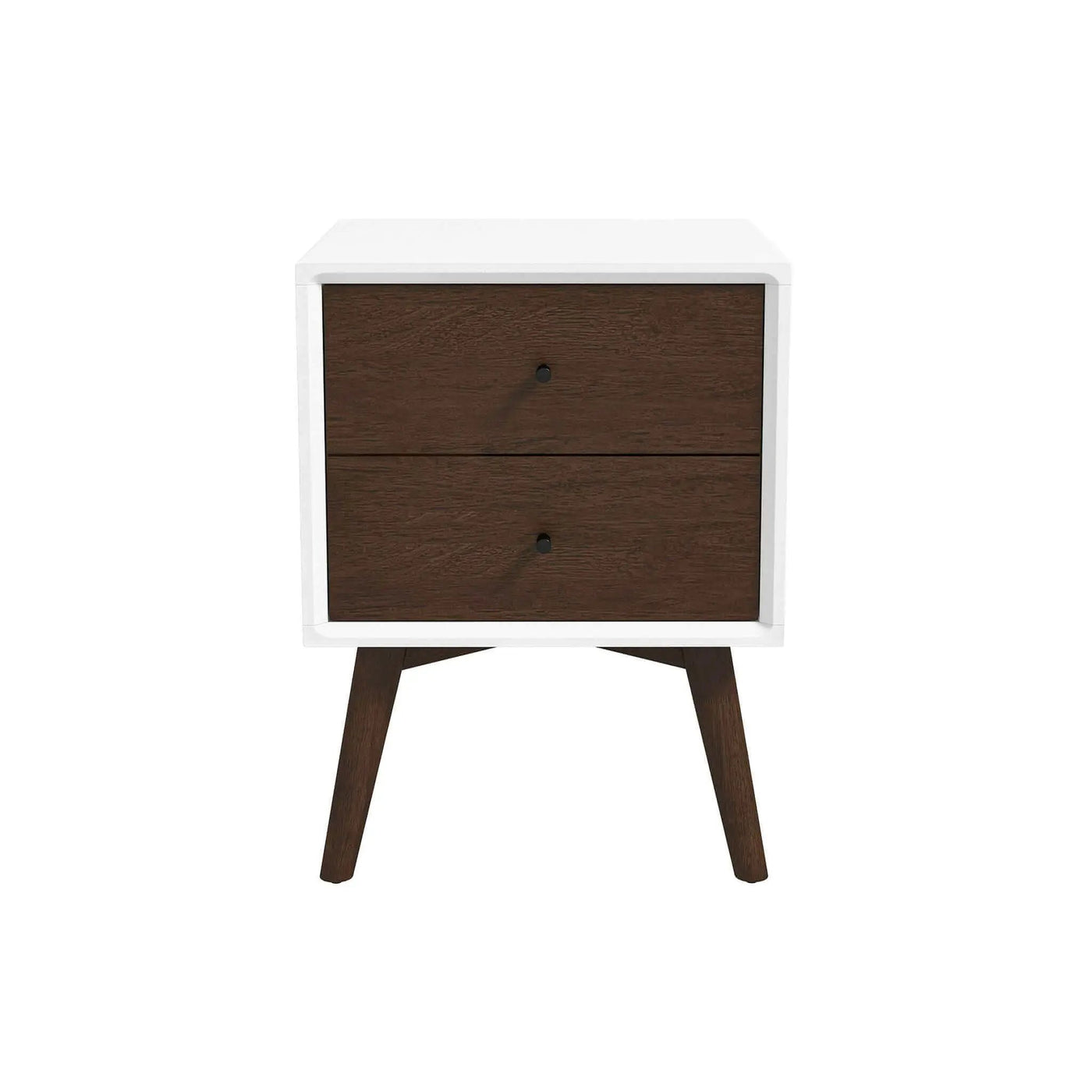 Caroline - Mid-Century Modern Style Night Stand 2 Drawer by HouseOfZazla