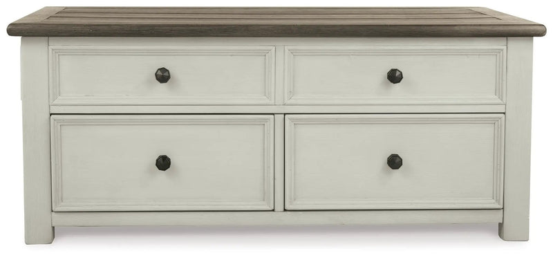 Bolanburg - Lift Top Cocktail Table - White / Brown / Beige by Unique Piece Furniture