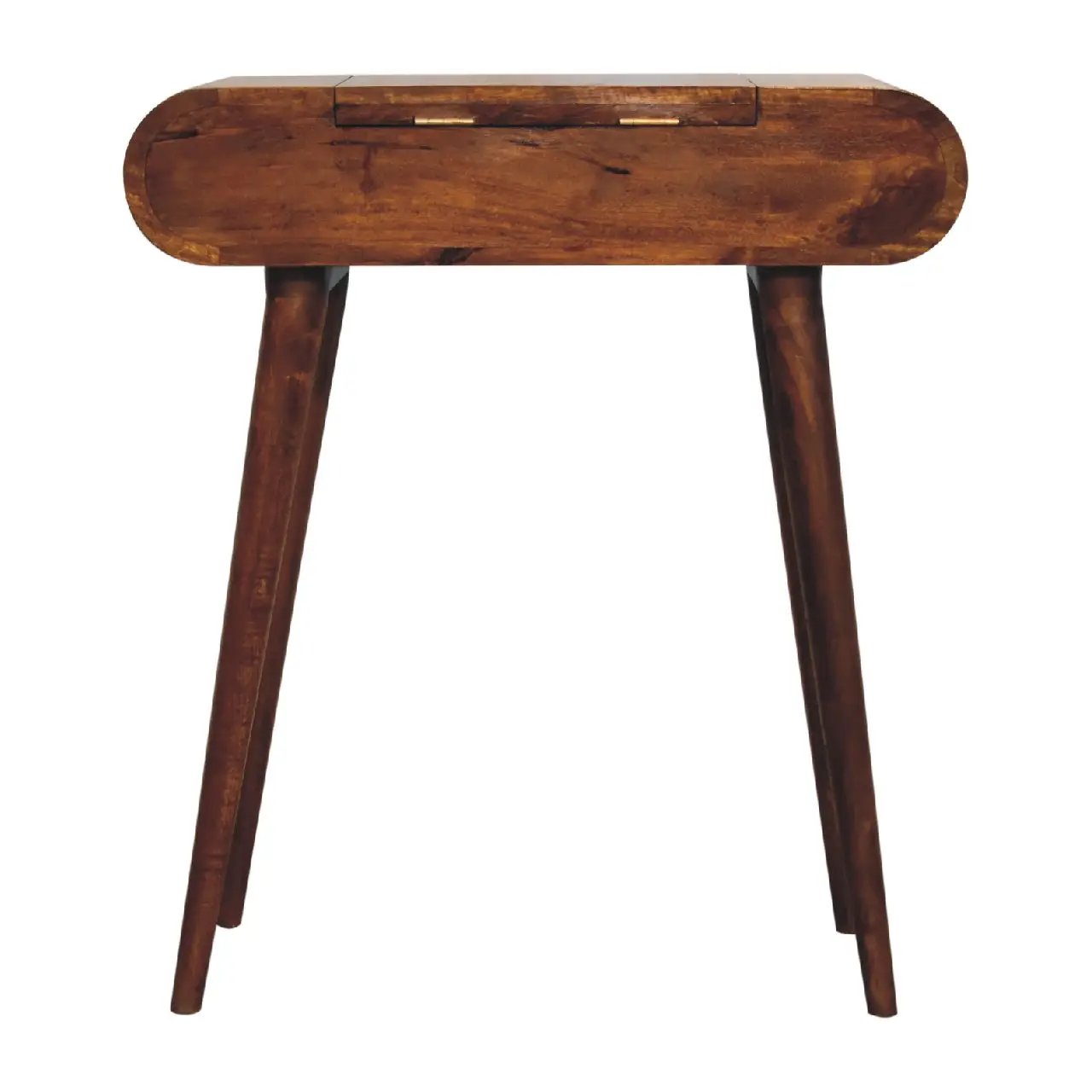 Solid Wood Mini Round Chestnut Fold Vanity by HouseOfZazla