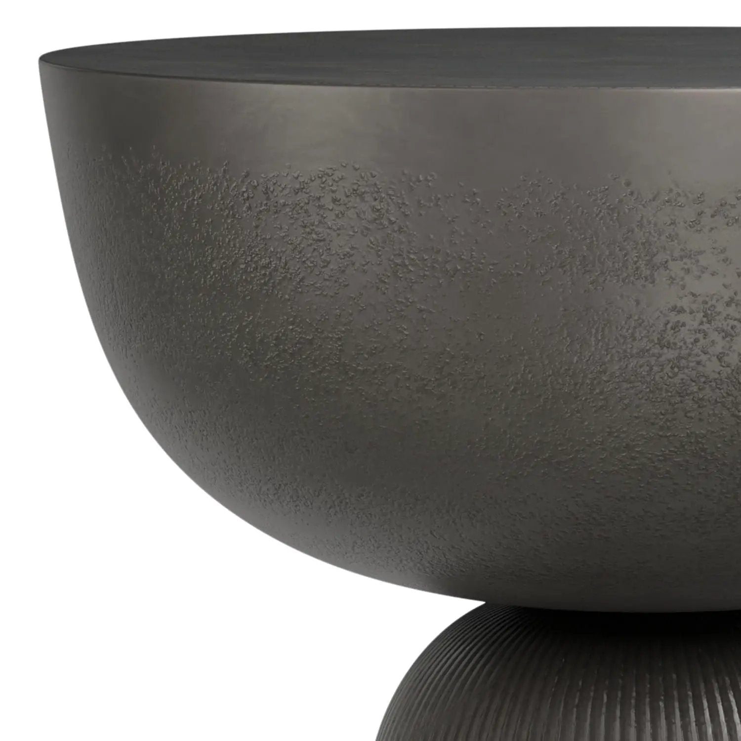 Hughes - Cast Aluminum Side Table - Black by HouseOfZazla