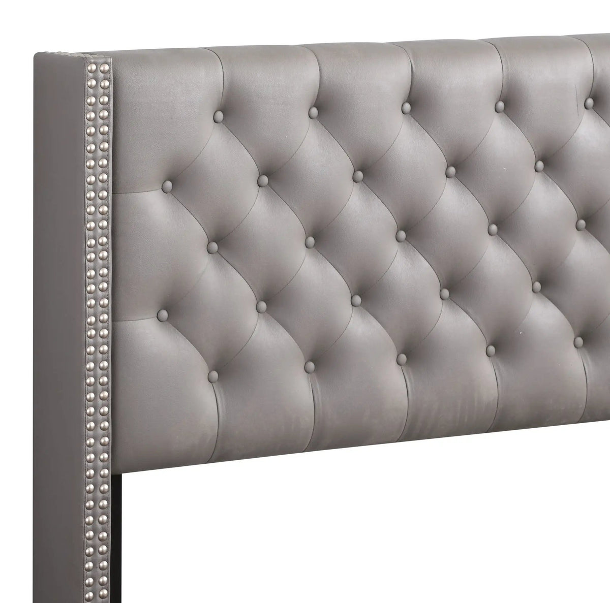 Nailhead Bed Transitional Vibrant by HouseOfZazla