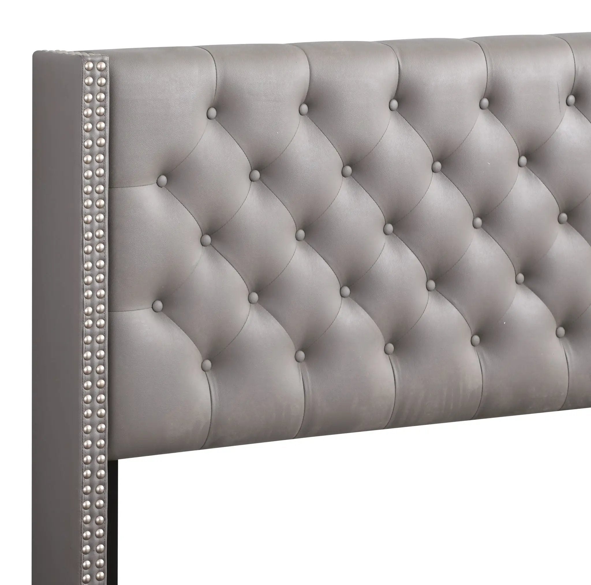 Nailhead Bed Transitional Vibrant by HouseOfZazla