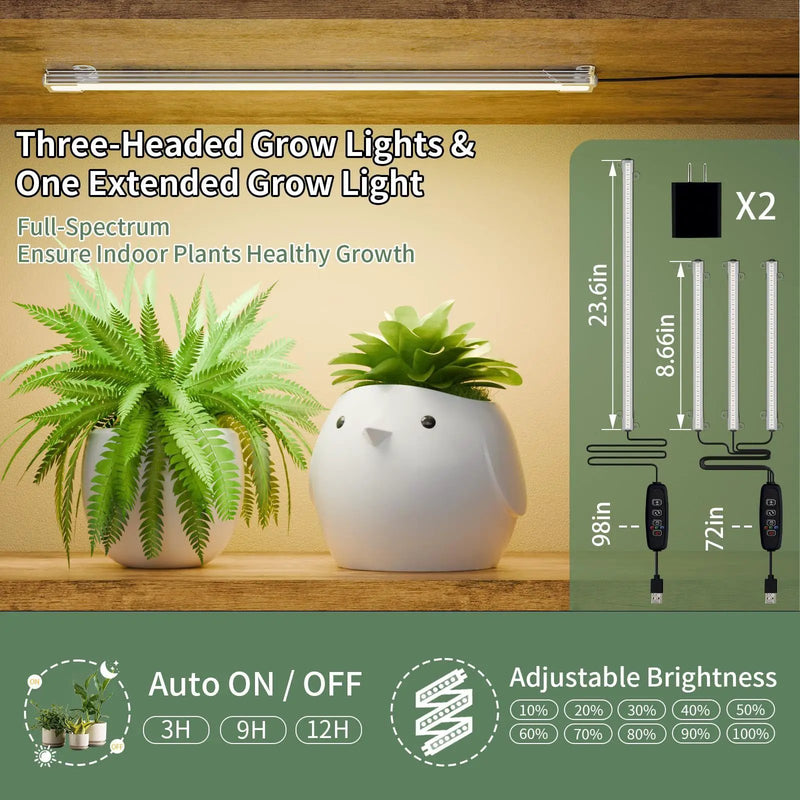 Large Plant Stand Indoor With Grow Light, Tall Plant Shelf, 8 Tiered Heavy Duty Metal Plant Stand, Square Flower Stand Display Rack For Living Room - Walnut / Black by Unique Piece Furniture