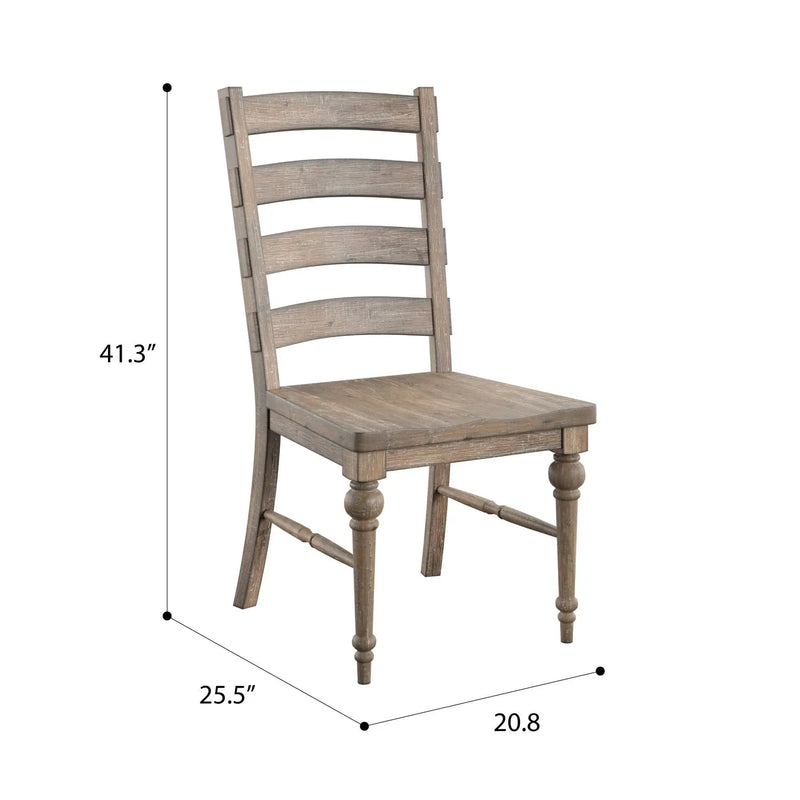 Ladderback Dining Chairs, (Set of 2) - Taupe by HouseOfZazla