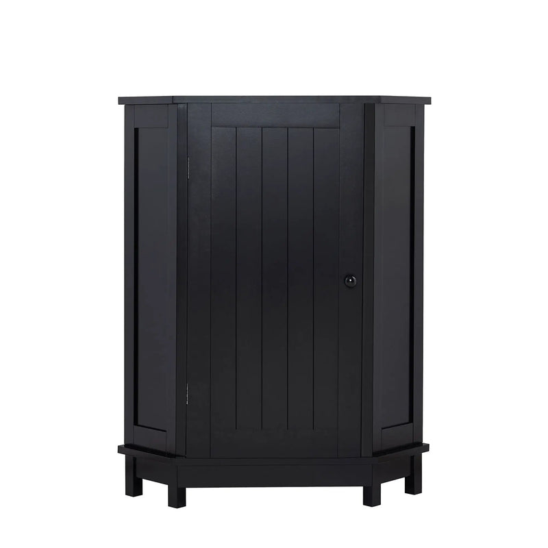 Bathroom Cabinet Triangle Corner Storage Cabinet With Adjustable Shelf Modern Style by Unique Piece Furniture