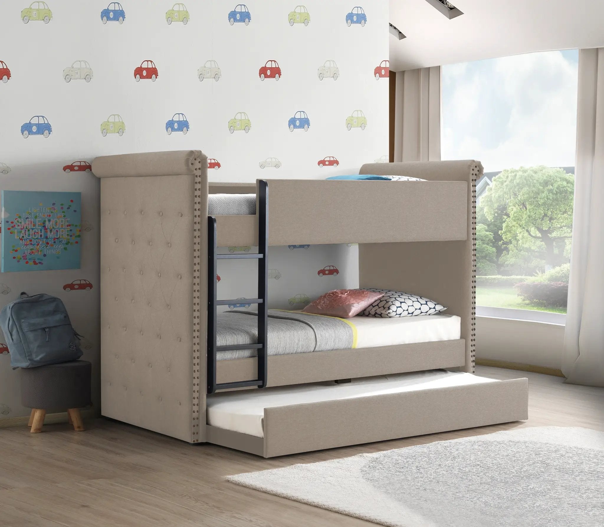 Romana II Fabric Bed Frame by HouseOfZazla