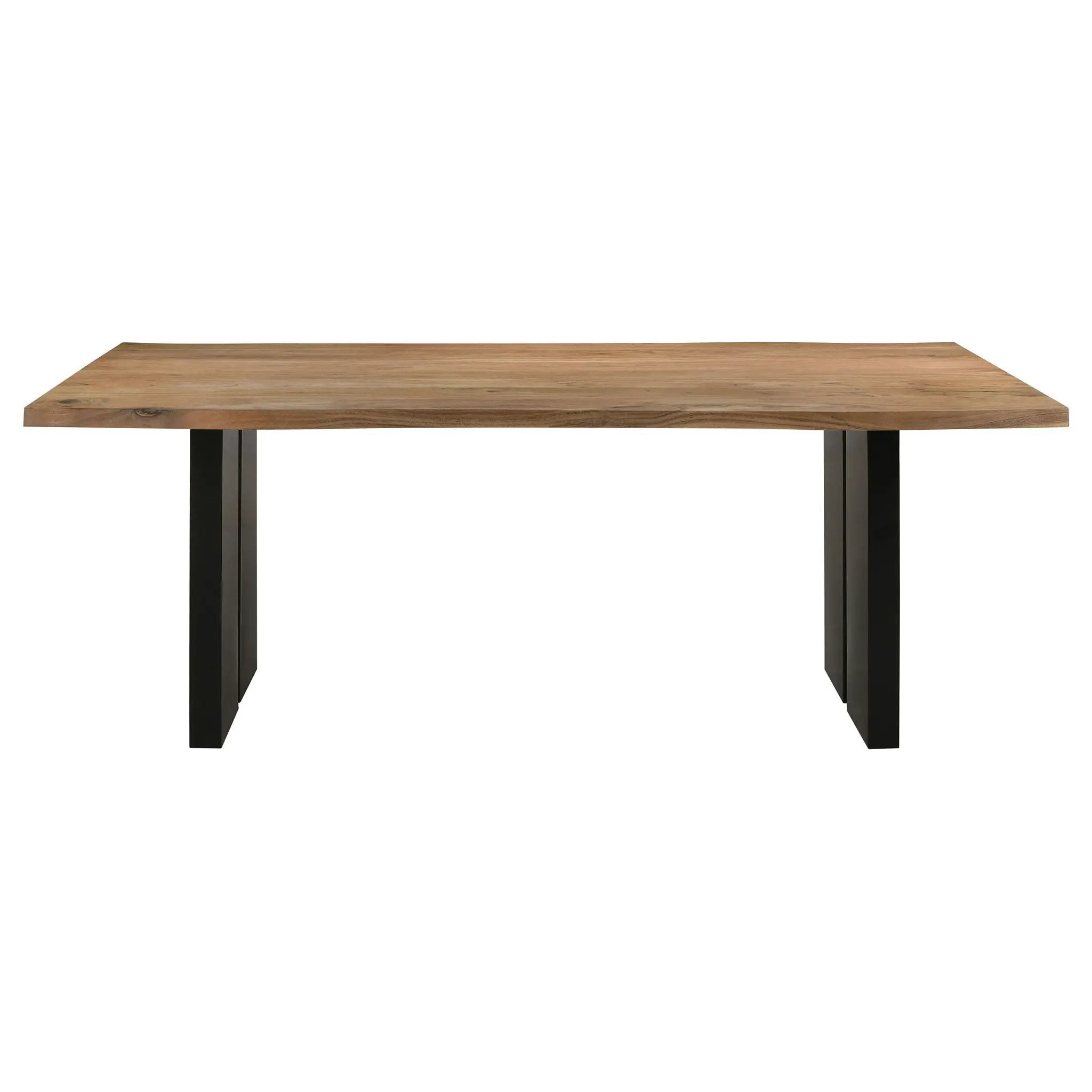 Bradshaw 80-inch Live Edge Wood Dining Table Natural Acacia by Unique Piece Furniture