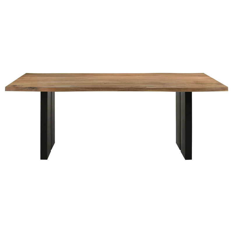 Bradshaw 80-inch Live Edge Wood Dining Table Natural Acacia by Unique Piece Furniture
