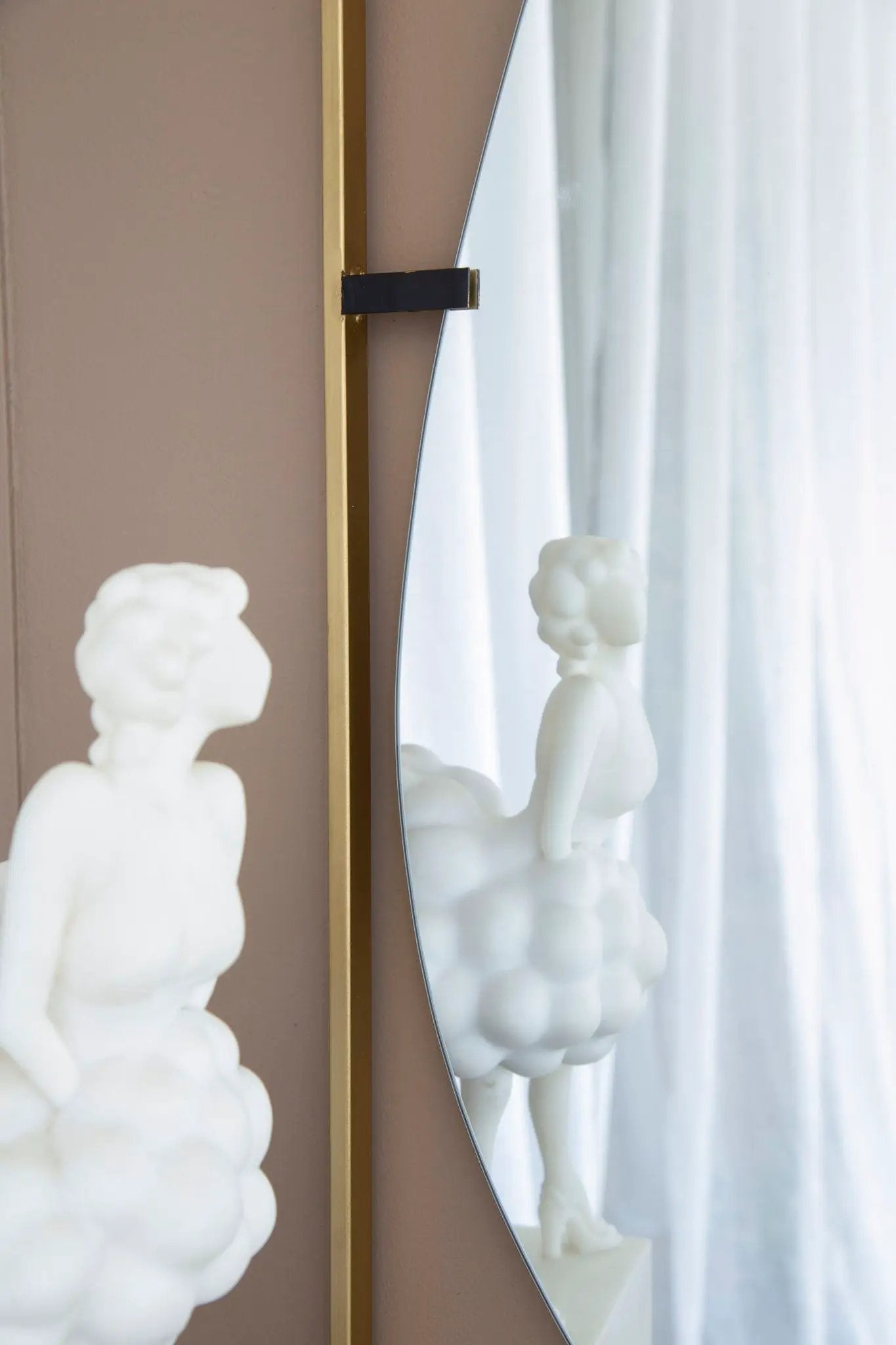 Poppy Mirror With Metal Frame Contemporary Design For Bathroom, Entryway Wall Decor by Unique Piece Furniture