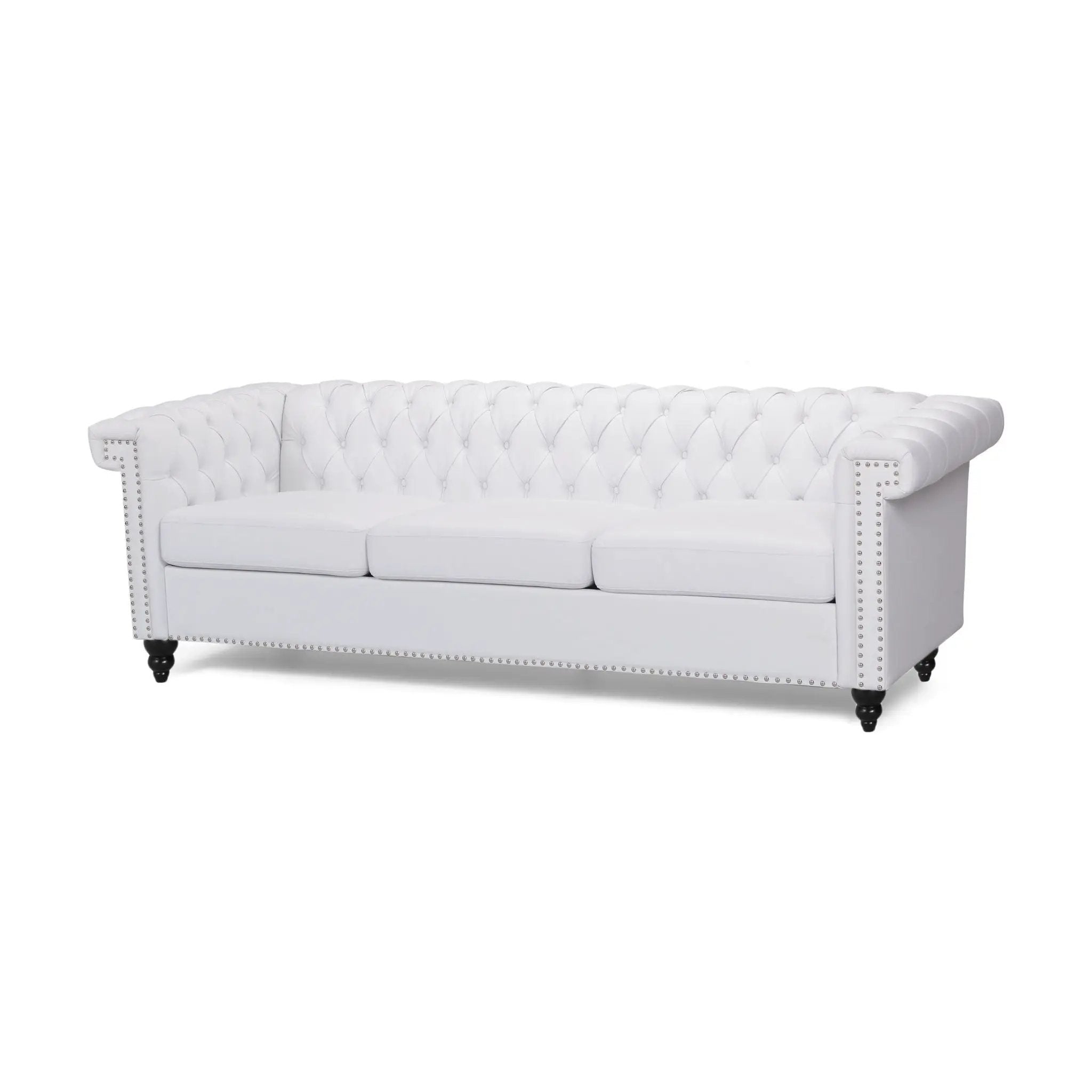 Chesterfield Style 3 Seater Sofa With Deep Button Tufting by HouseOfZazla