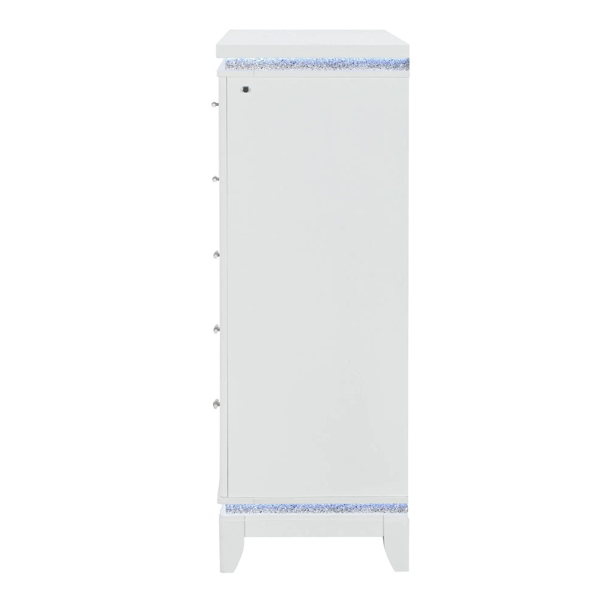 Adalid - Chest With LED Lighting - White by Unique Piece Furniture