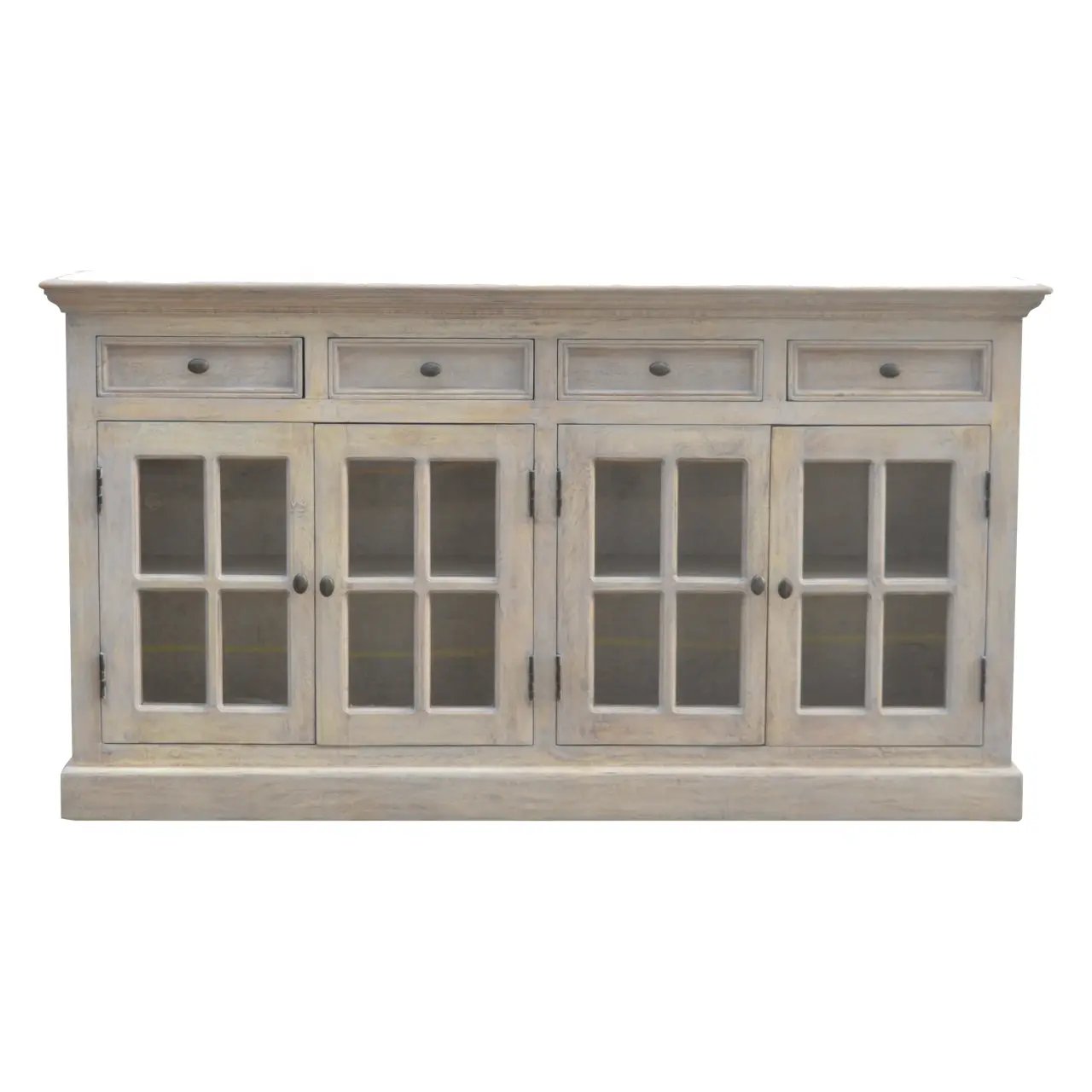 Solid Wood Stone Acid Wash Glazed Sideboard by HouseOfZazla
