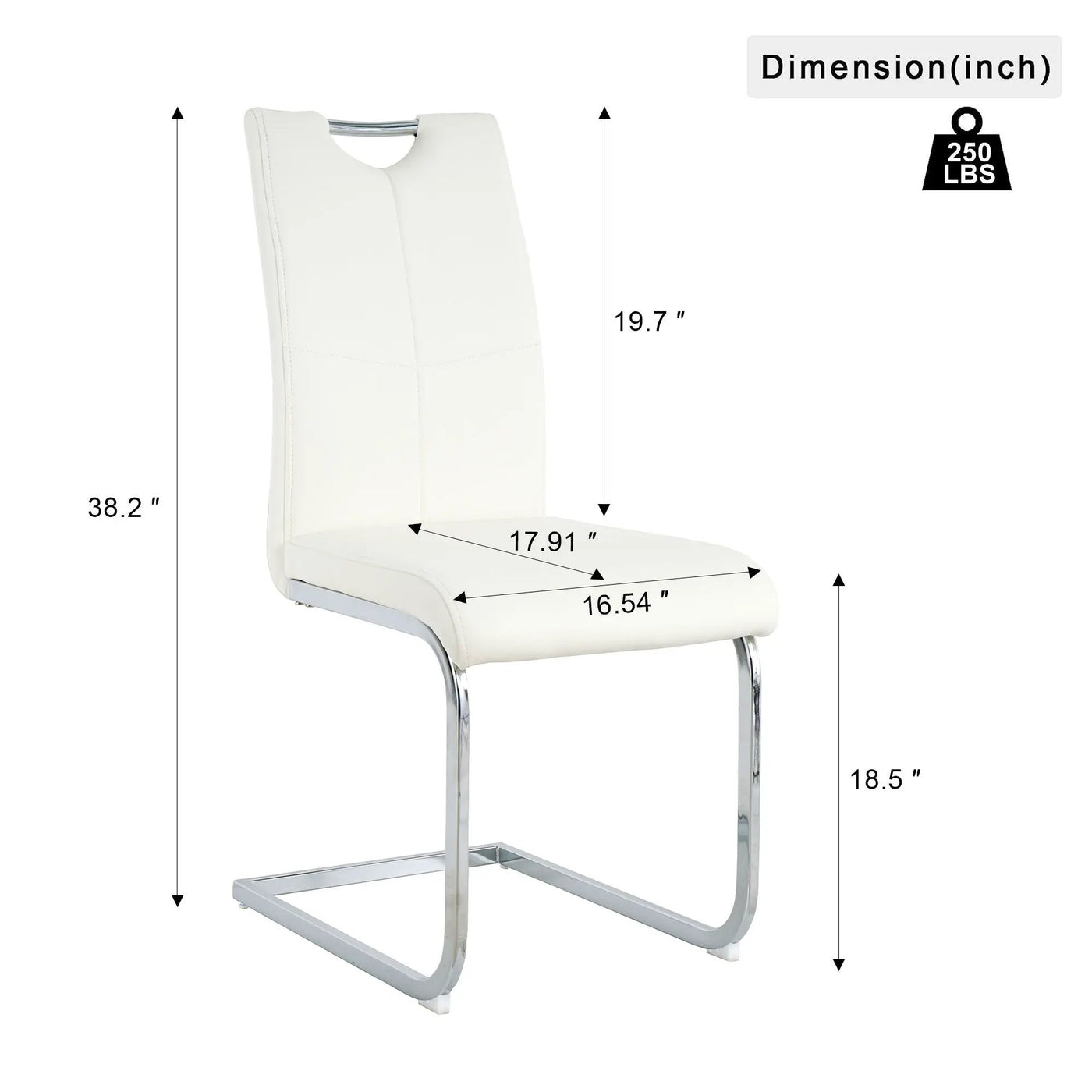Modern Dining Chairs With Padded Seat And Metal Legs by HouseOfZazla