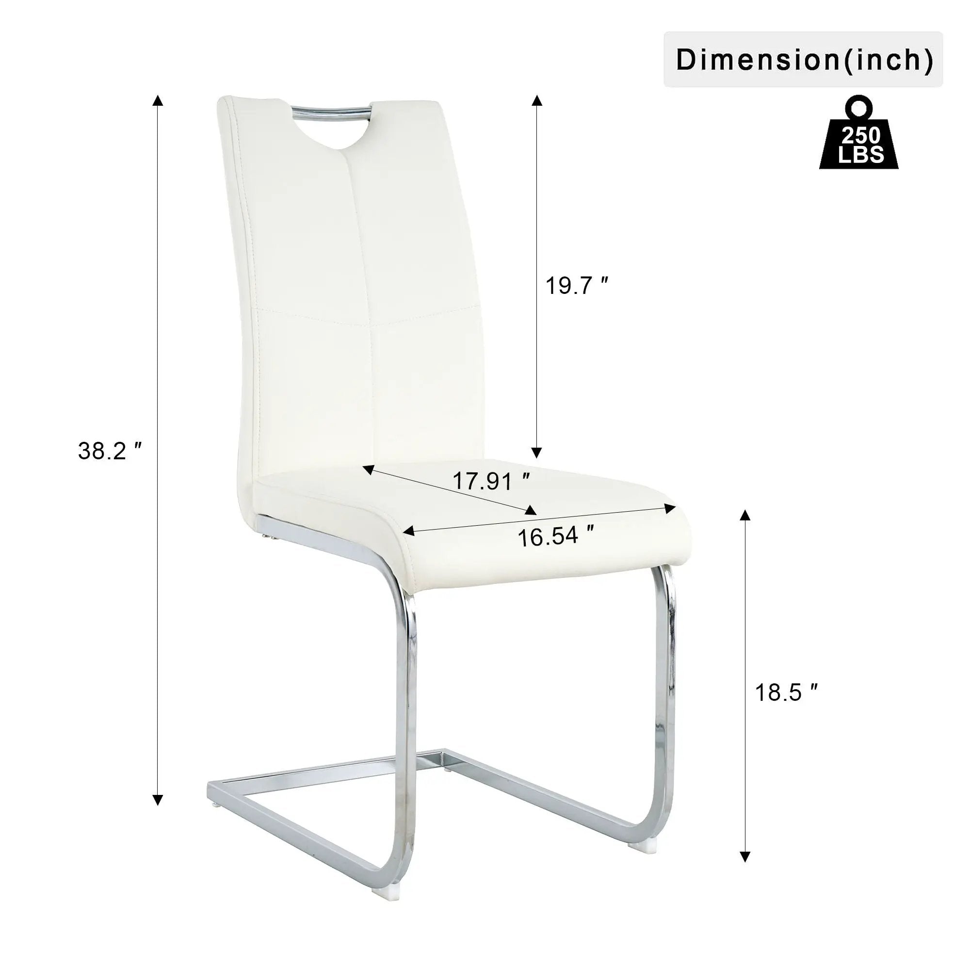 Modern Dining Chairs With Padded Seat And Metal Legs by HouseOfZazla