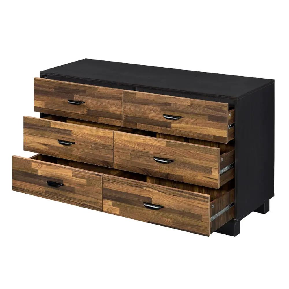Eos - Dresser - Walnut & Black