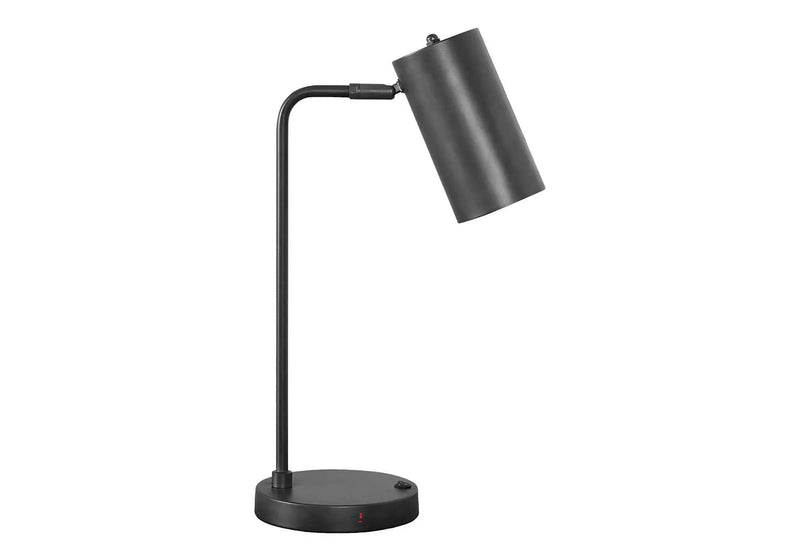 Lighting, Table Lamp, USB Port Included, Modern - Gray by HouseOfZazla