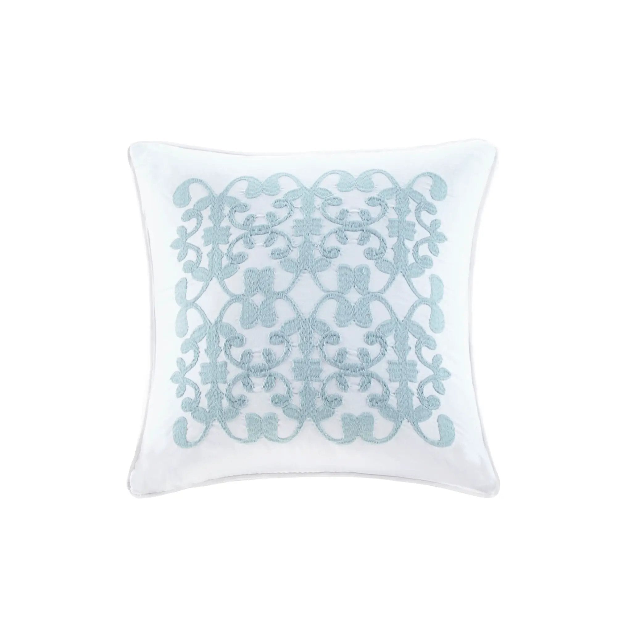 5 Piece Microfiber Ruffled Comforter Set White Queen by HouseOfZazla