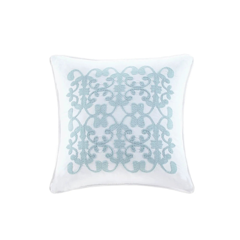 5 Piece Microfiber Ruffled Comforter Set White Queen by HouseOfZazla
