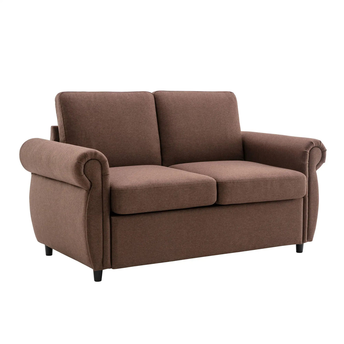 Pull Out Sofa Bed Loveseat Sleeper With Twin Size Memory Mattress With Two USB Ports For Living Room Spaces by HouseOfZazla