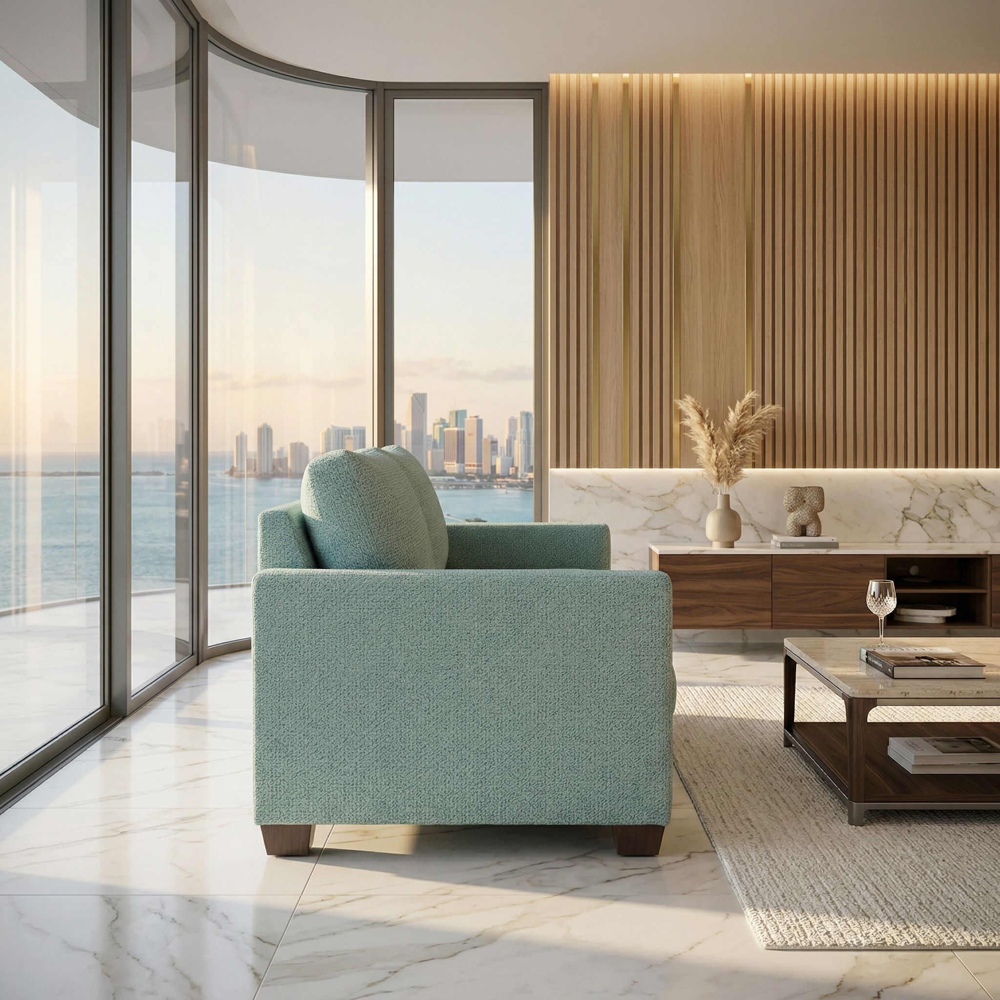 Damon Sofa – Made in USA, Custom Fabric Options by HouseOfZazla