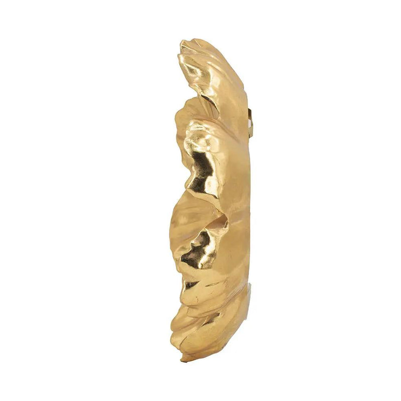 Rose Hanging Resin Wall Accents (Set of 2) - Gold by HouseOfZazla