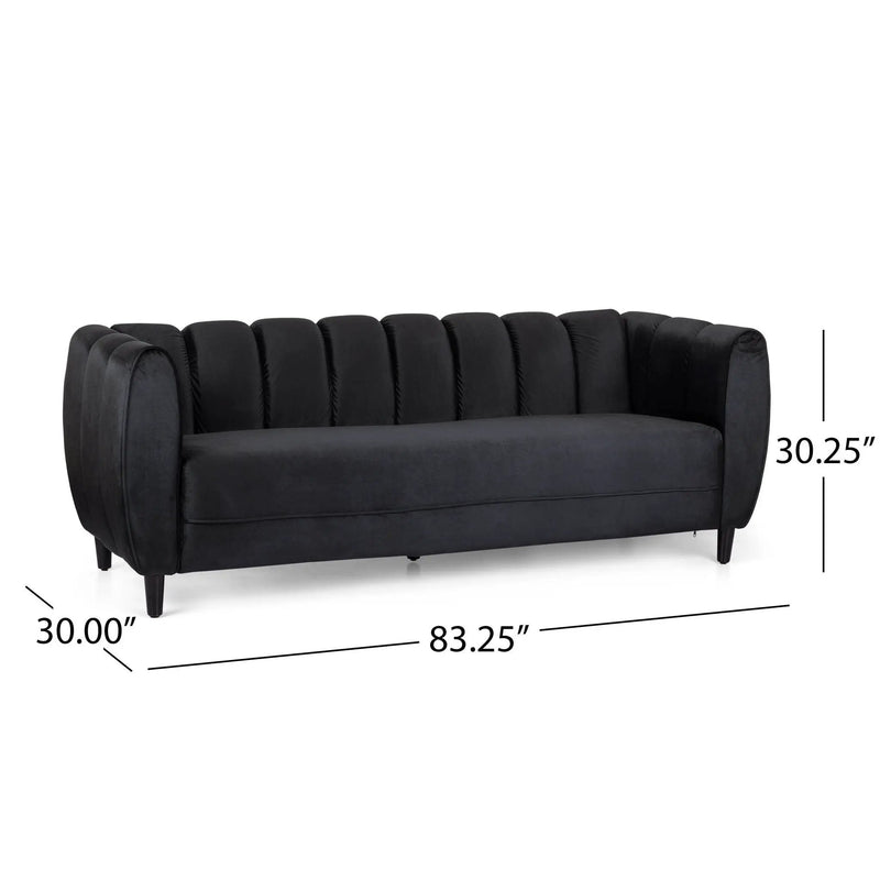 Miranda - Modern Glam 3 Seater Sofa by HouseOfZazla