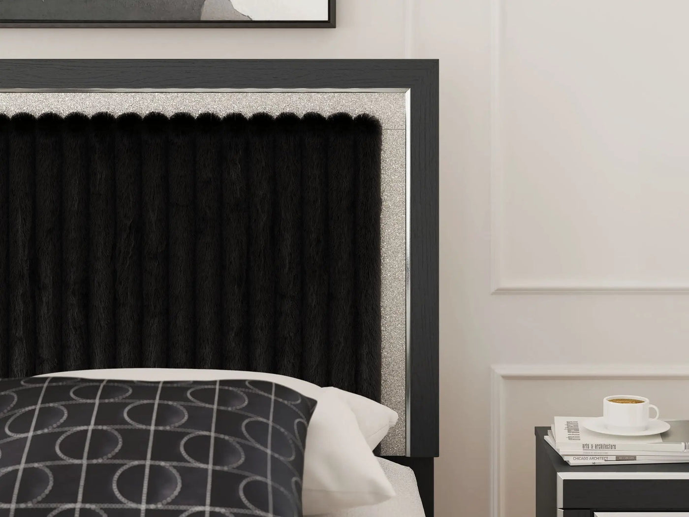 Zuraleus - Upholstered Panel Platform Bed With Roll Slats by Unique Piece Furniture