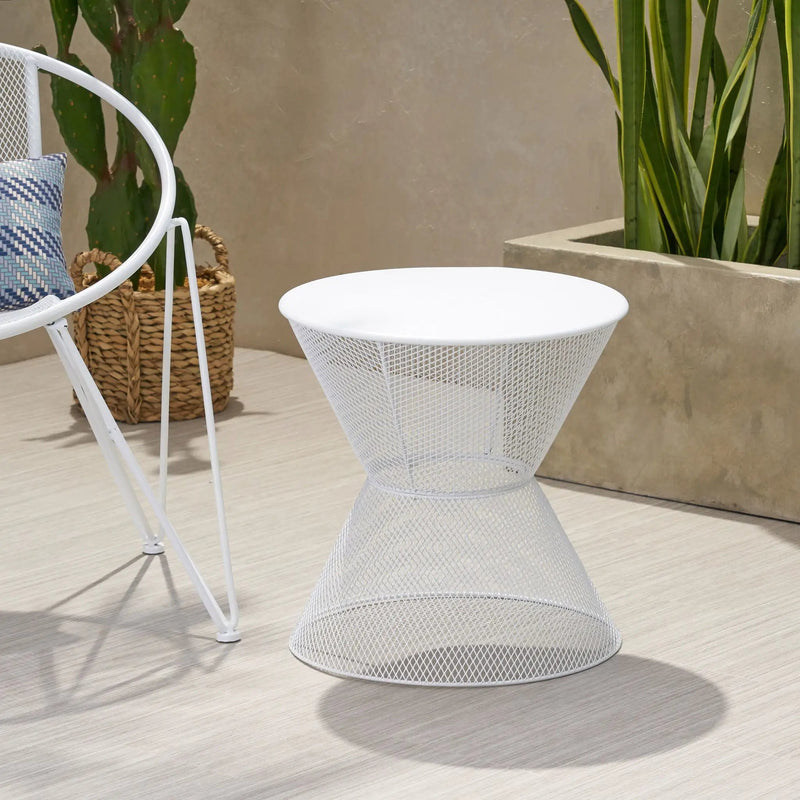 Nevada Contemporary Side Table With Design by HouseOfZazla