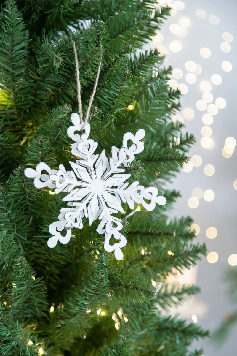 Iron Snowflake Hanger - Set of 6 by HouseOfZazla