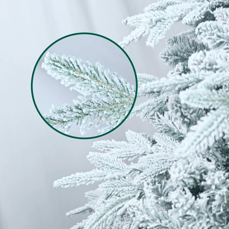 5ft Pre-Lit Flocked Artificial Christmas Tree by HouseOfZazla
