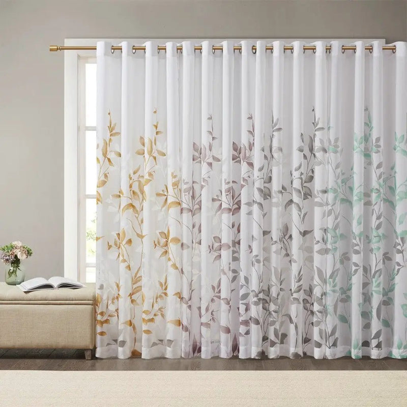 Burnout Printed Curtain Panel (Only 1 Pc Panel) by HouseOfZazla