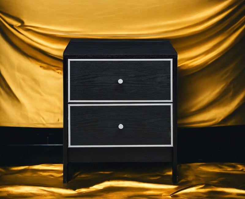 Modern Black Nightstand Table by HouseOfZazla