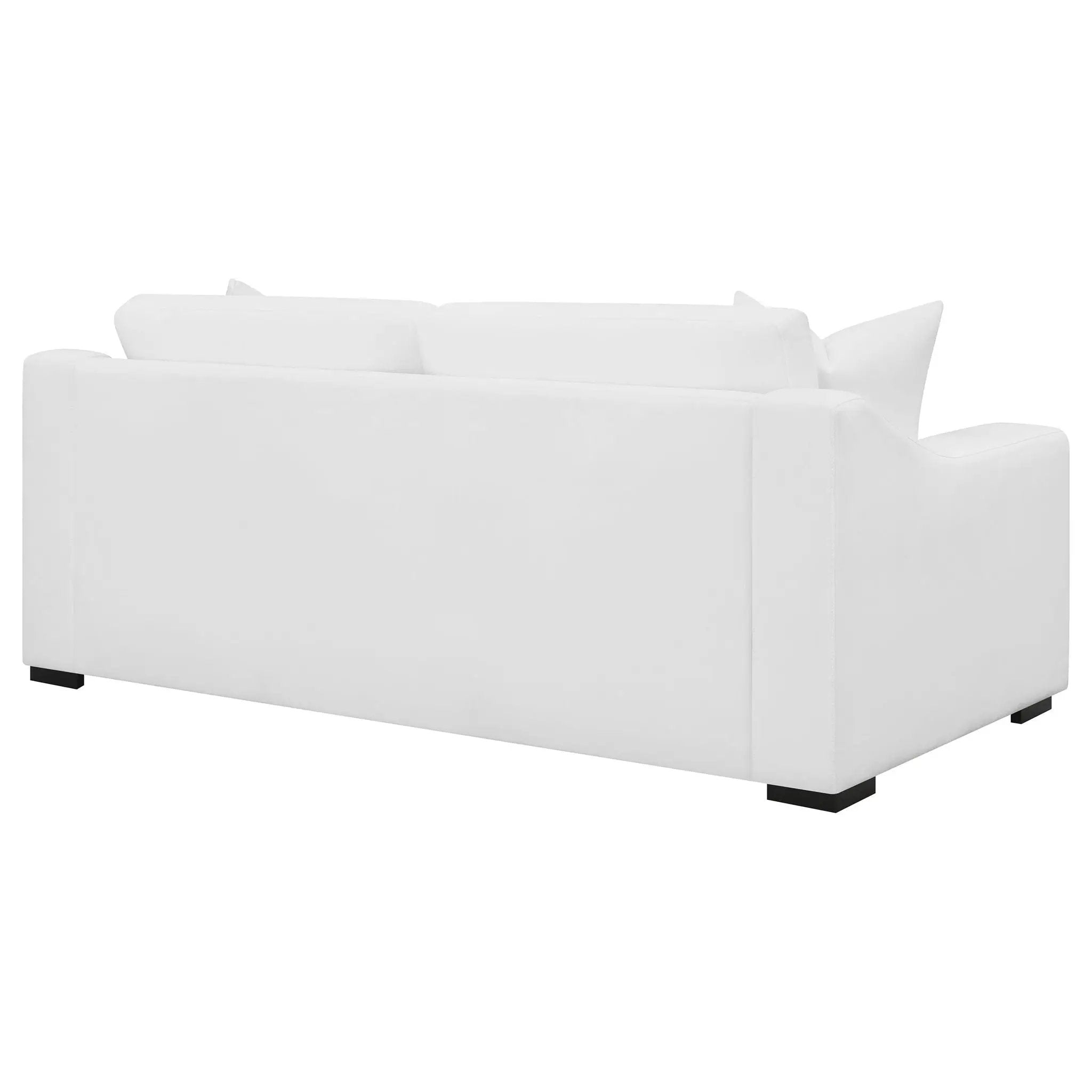 Ashlyn Upholstered Sloped Arm Sofa White by Unique Piece Furniture