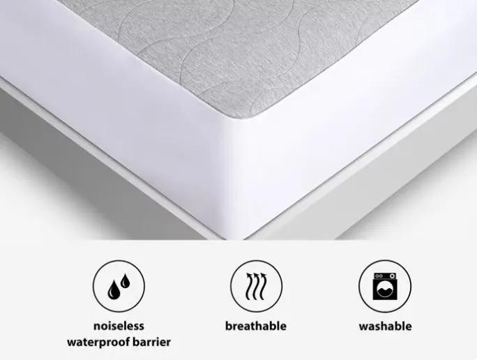 BedGear AIR-X Mattress Protector - Grey, Split King (2pc) by HouseOfZazla