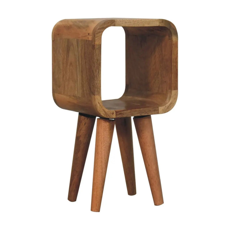 Minimalist Open Curved Nightstand by Unique Piece Furniture