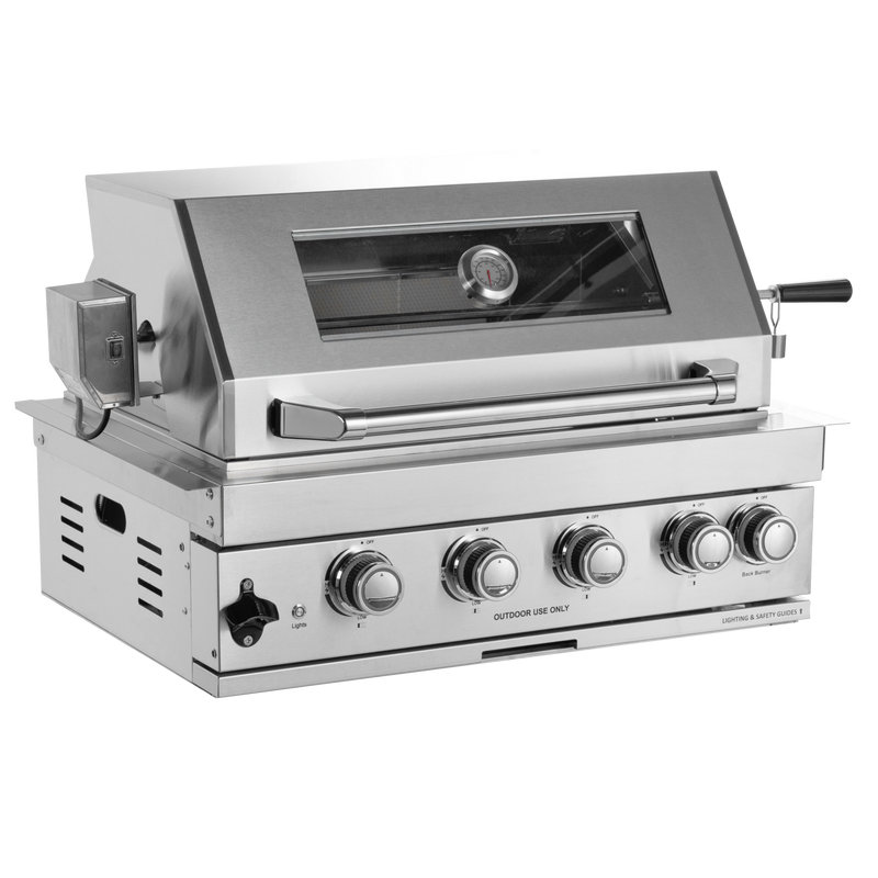 NL-4B02-W Four Burner Gas Grill, 48000 BTU Stainless Steel Built-In Grill by HouseOfZazla