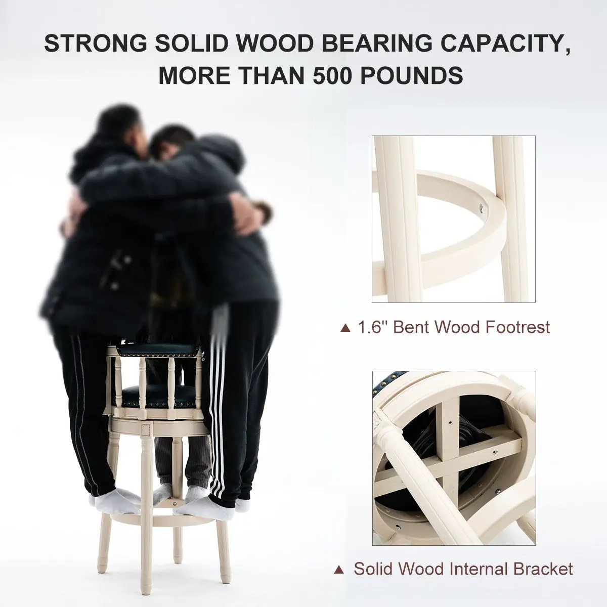 Wooden Bar Stool by HouseOfZazla