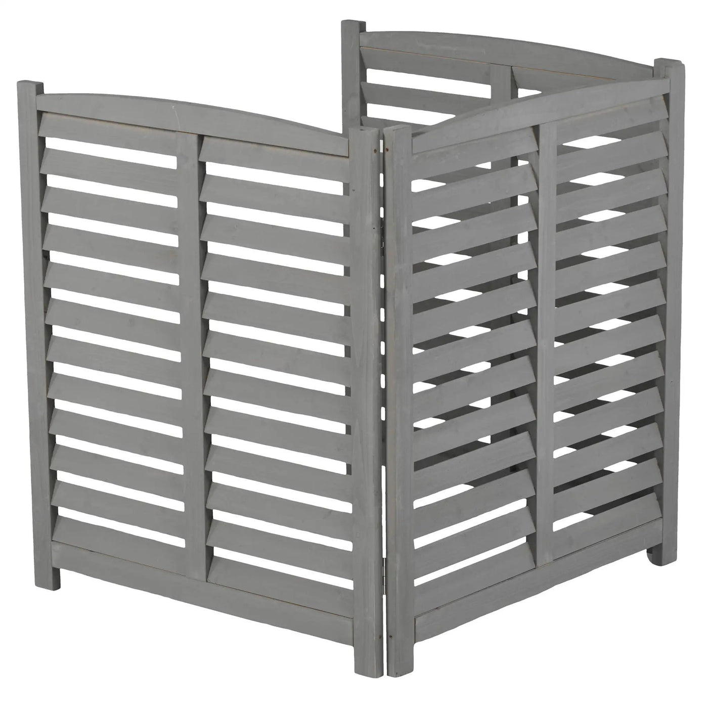 3 Panel Outdoor Wooden Air Conditioner Fence by HouseOfZazla