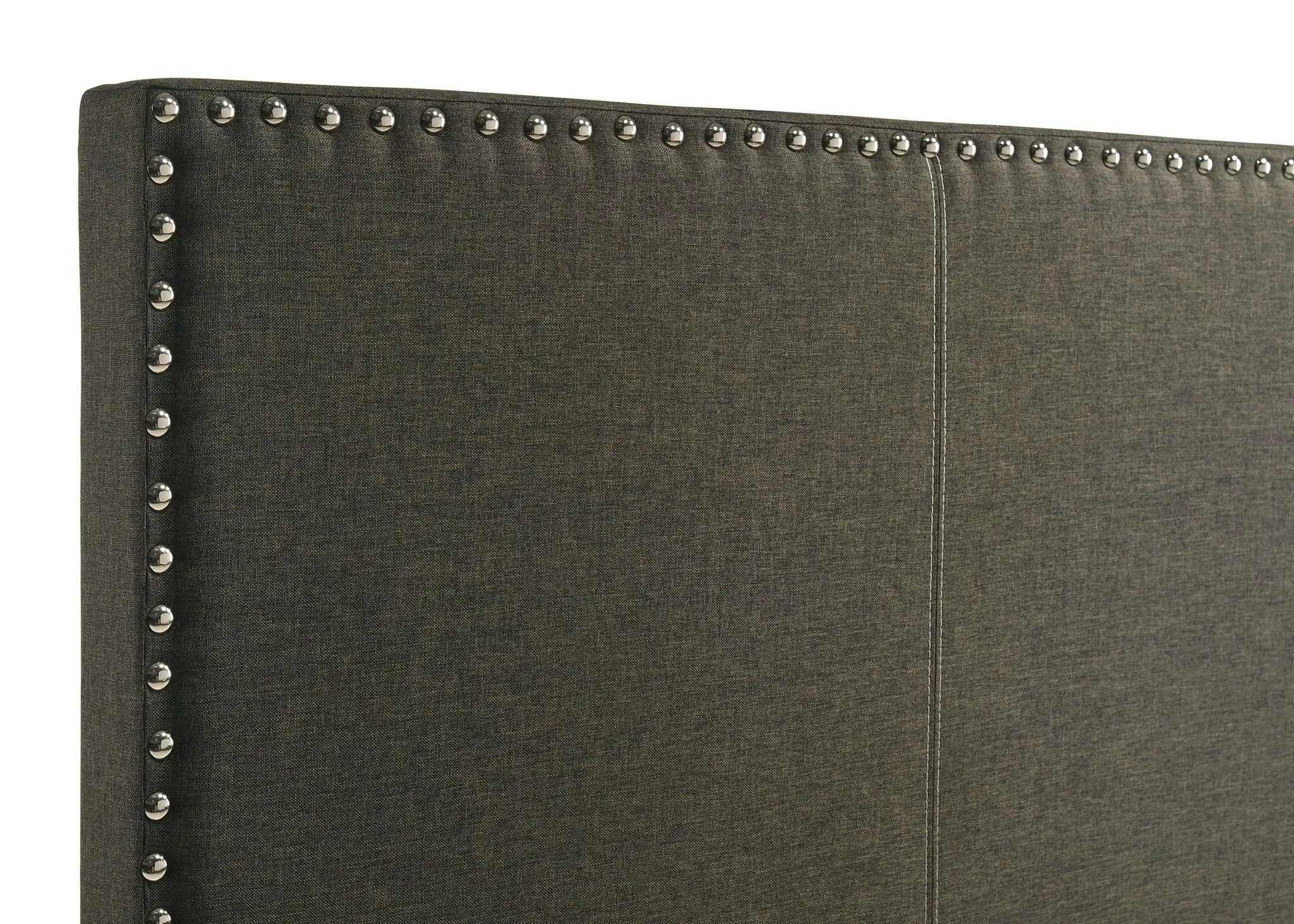 Boyd Upholstered Twin Panel Bed Charcoal by Unique Piece Furniture
