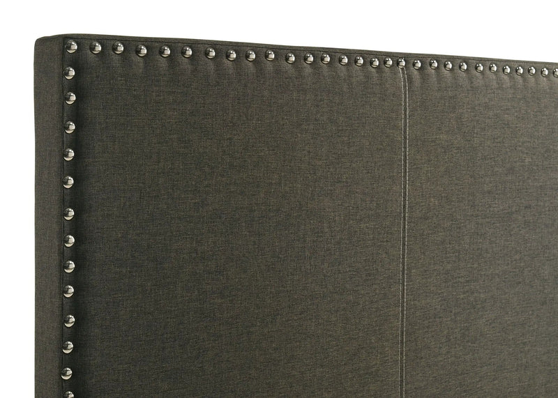 Boyd Upholstered Twin Panel Bed Charcoal by Unique Piece Furniture