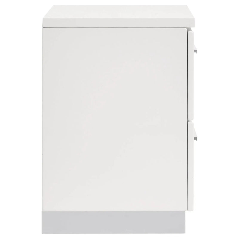 Dulcey - 2 Drawer Nightstand - Gloss White