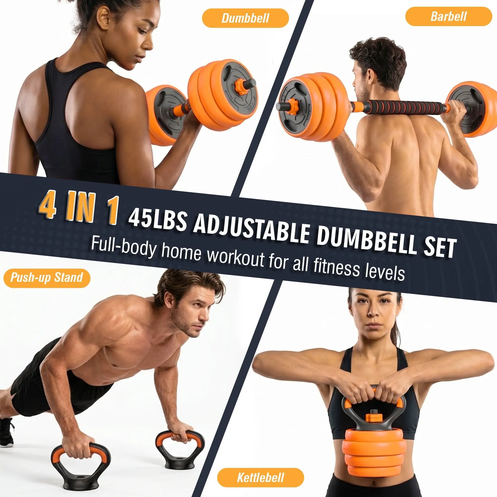 66LB Adjustable Dumbbell Set by HouseOfZazla