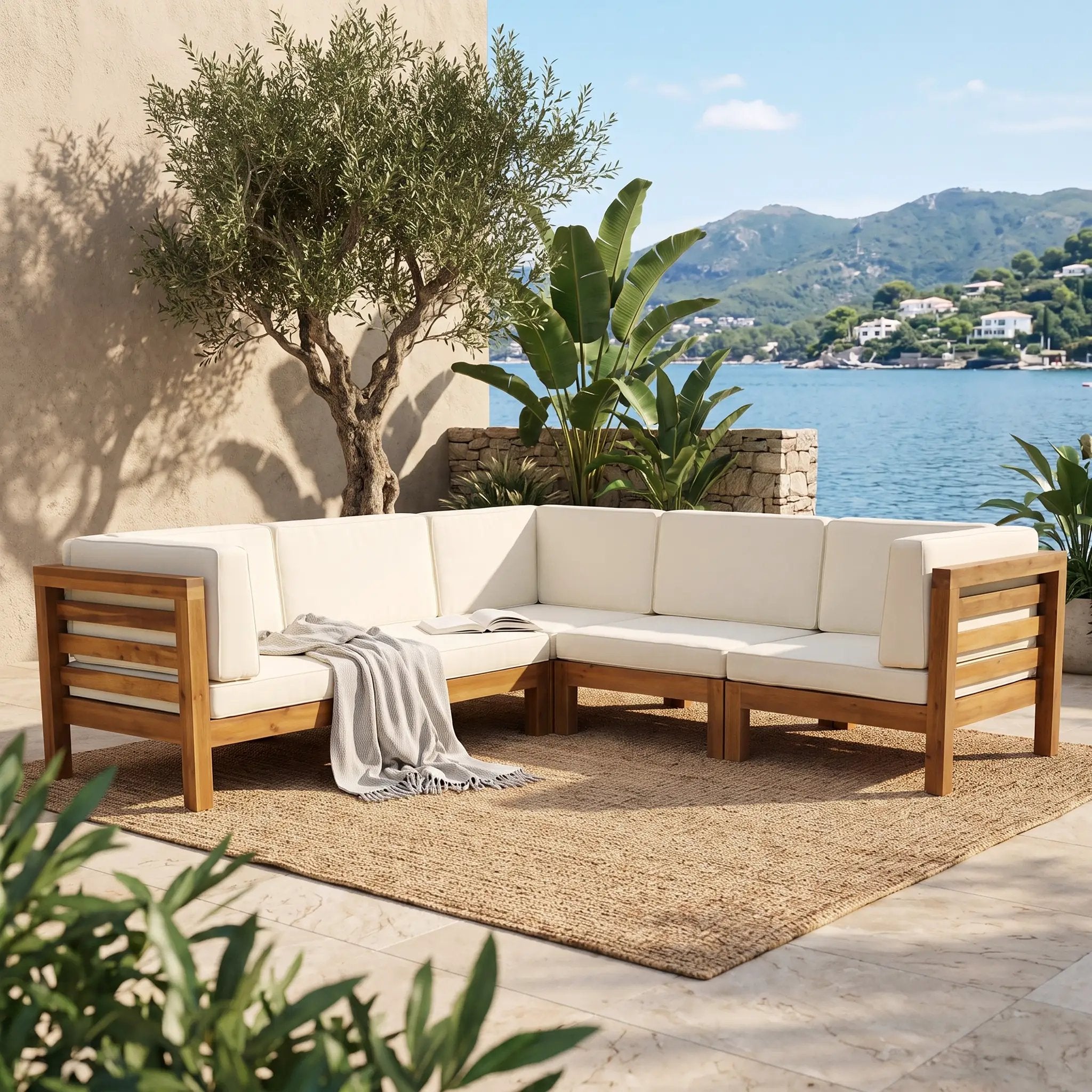 Oana 5-Piece V Shape Sofa Set by HouseOfZazla