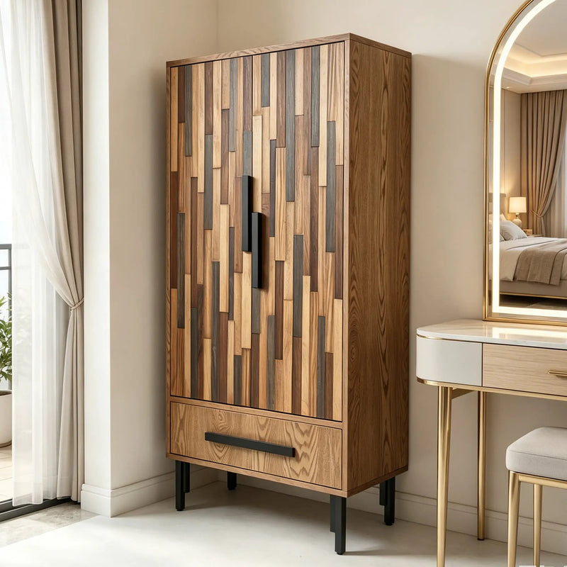 60" Tall Storage Cabinet with Drawer by HouseOfZazla