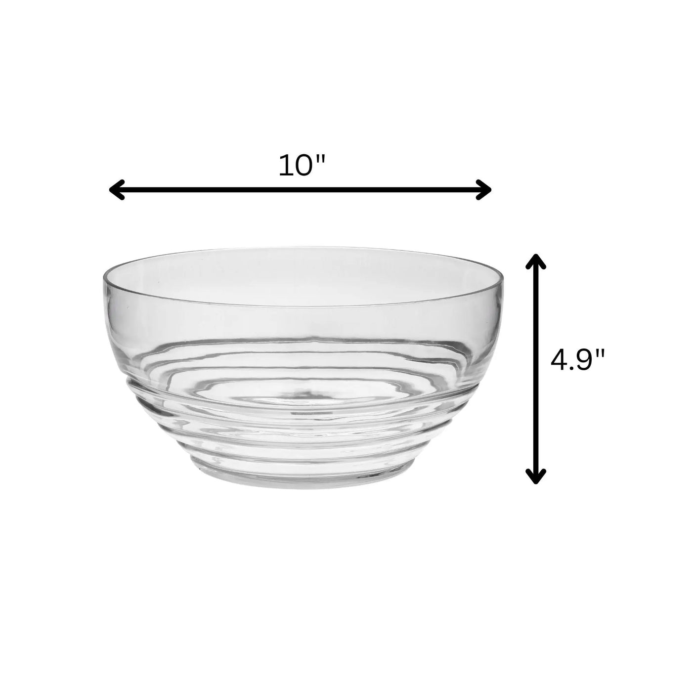 Swirl Acrylic Serving Bowls, Unbreakable by HouseOfZazla