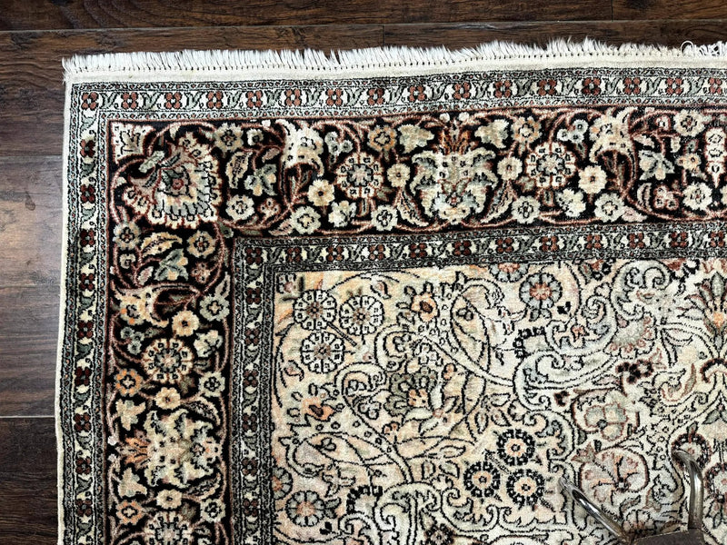 Silk Indian Kashmiri Rug 6x9 by Jewel Rugs